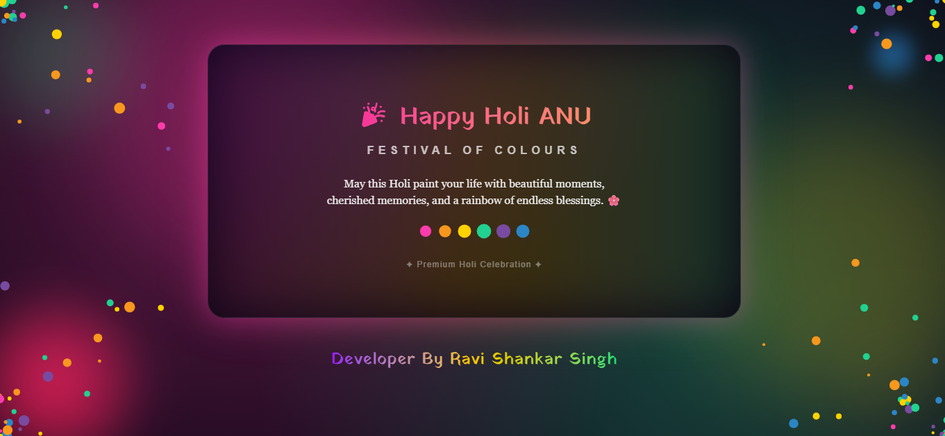 HoliVibes - Holi Festival Web App